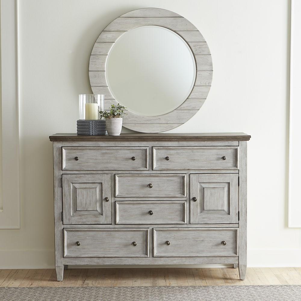 Liberty Furniture - Heartland 2 Door 6 Drawer Chesser - 824-BR32 veiw 9