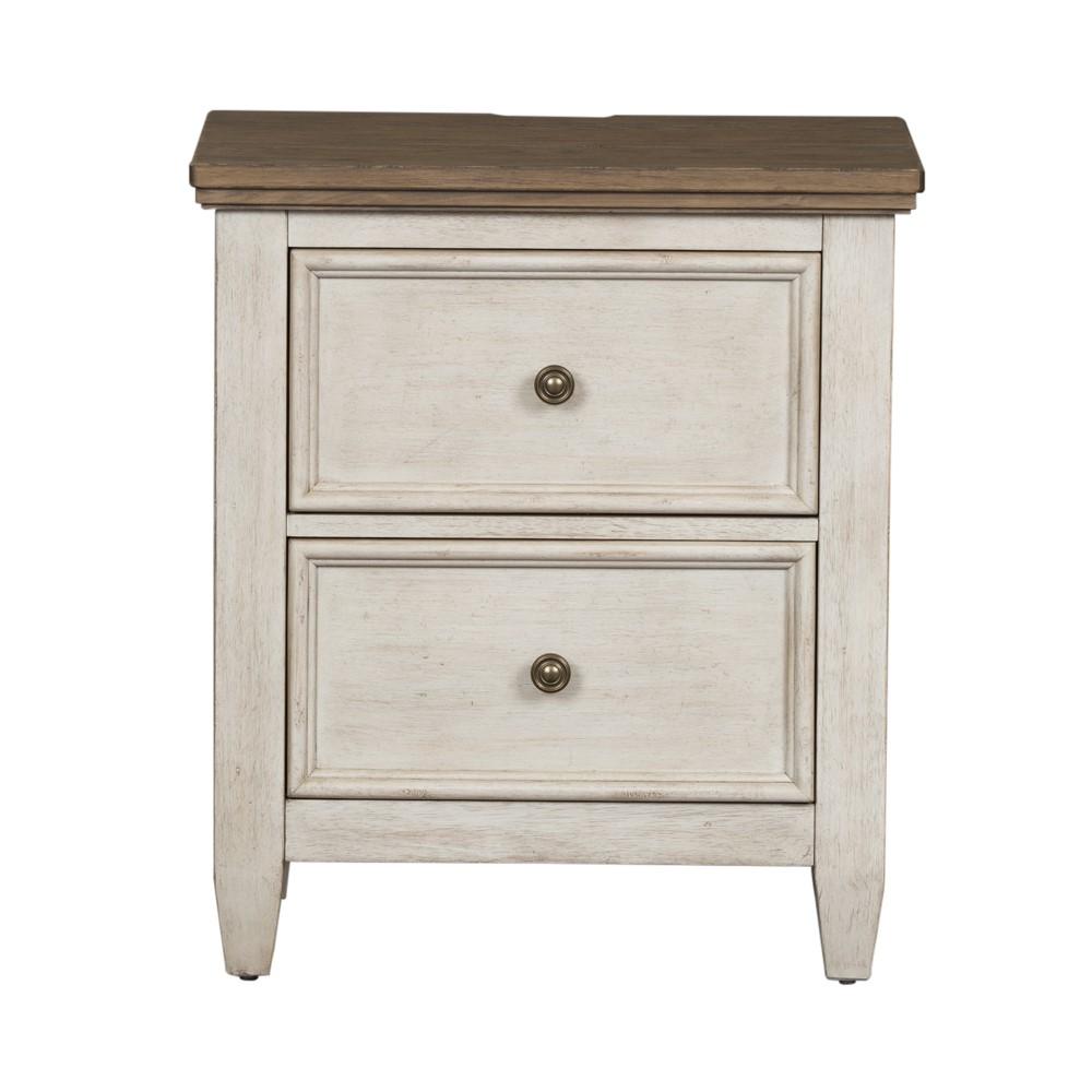 Liberty Furniture - Heartland 2 Drawer Night Stand w/ Charging Station - 824-BR63 veiw 1