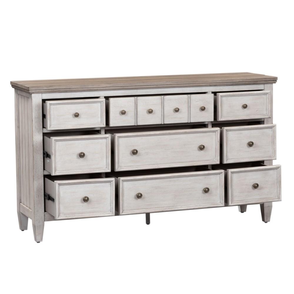 Liberty Furniture - Heartland 9 Drawer Dresser - 824-BR31 veiw 3