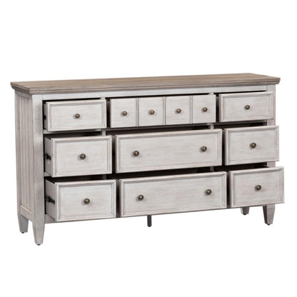 Liberty Furniture - Heartland 9 Drawer Dresser - 824-BR31 veiw 3