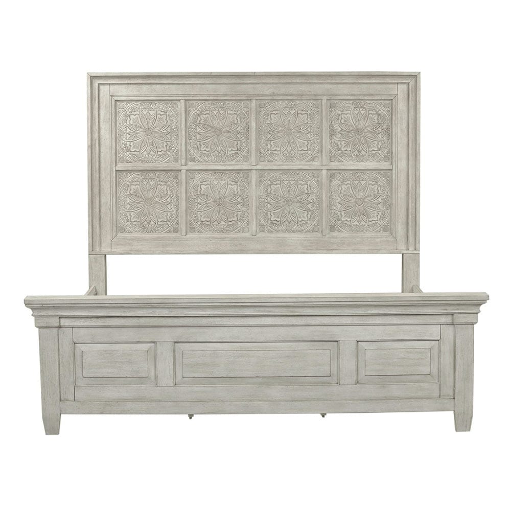 Liberty Furniture - Heartland - King Opt Panel Bed, Dresser & Mirror, Chest in White - 824-BR-OKPBDMC view 3