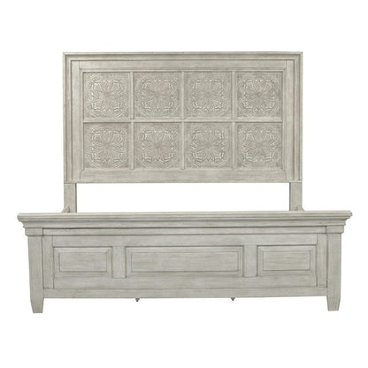 Liberty Furniture - Heartland - King Opt Panel Bed, Dresser & Mirror, Chest, Night Stand in White - 824-BR-OKPBDMCN view 3