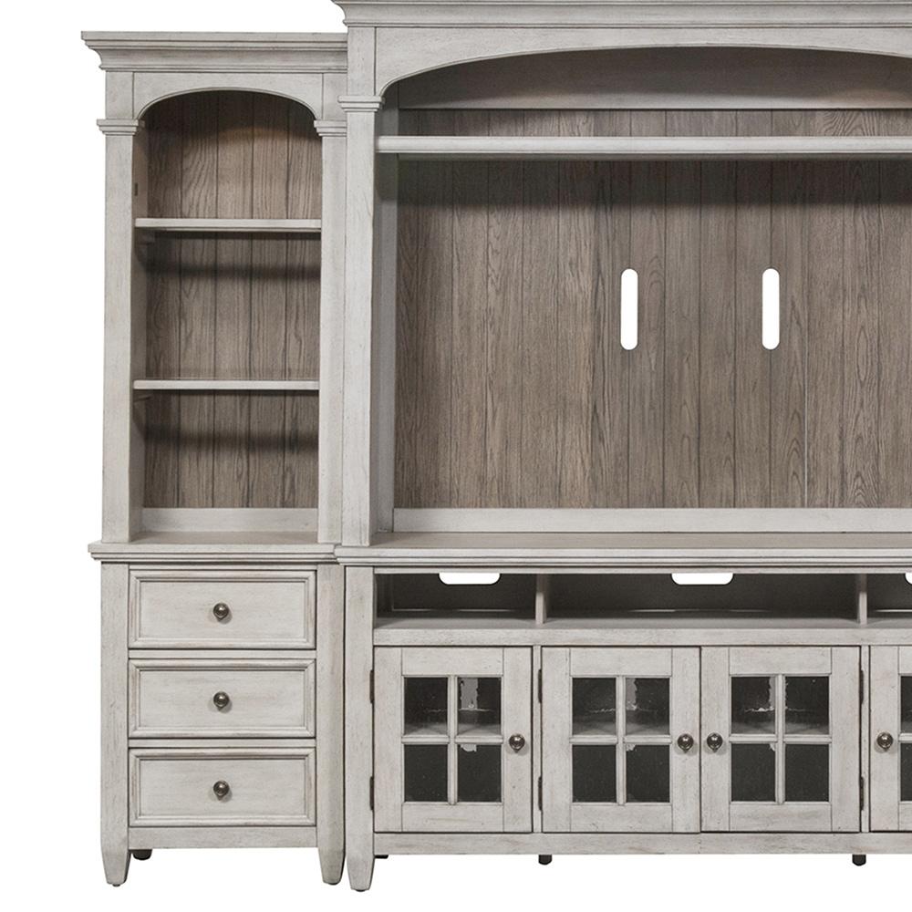 Liberty Furniture - Heartland Left Pier in Antique White w/ Tobacco Tops - 824-EL78 veiw 2