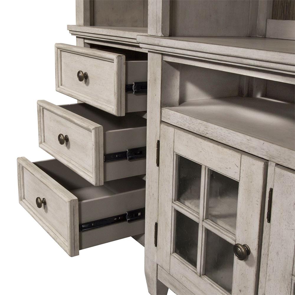 Liberty Furniture - Heartland Left Pier in Antique White w/ Tobacco Tops - 824-EL78 veiw 3