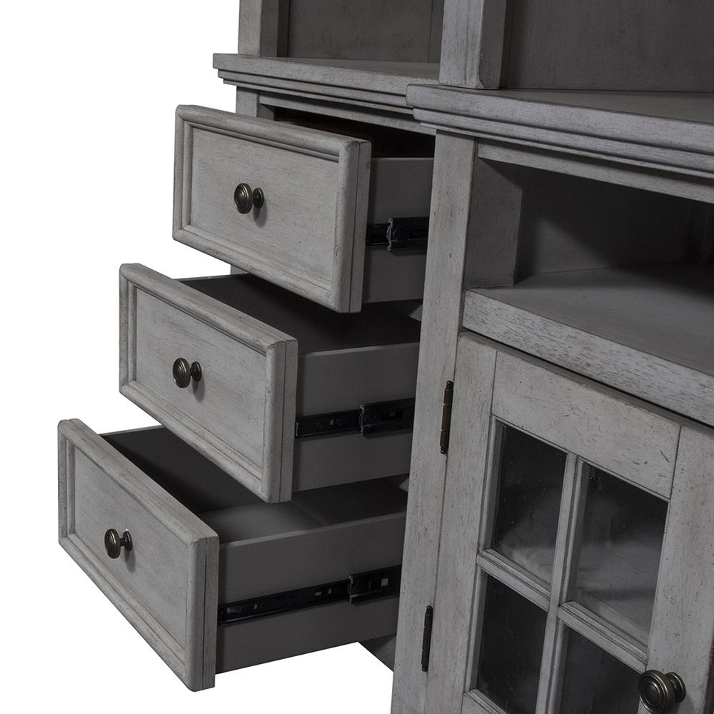 Liberty Furniture - Heartland Left Pier in Antique White w/ Tobacco Tops - 824-EL78 veiw 5