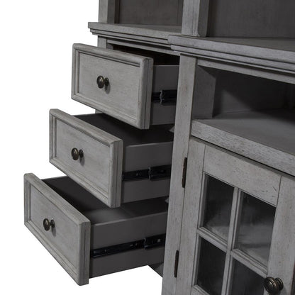 Liberty Furniture - Heartland Left Pier in Antique White w/ Tobacco Tops - 824-EL78 veiw 5