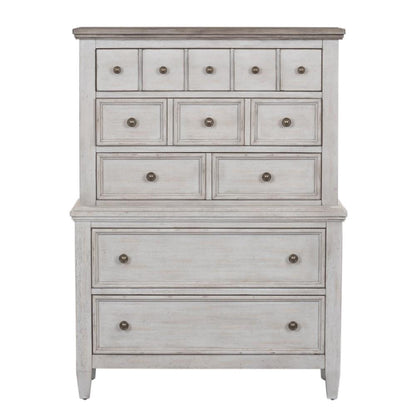 Liberty Furniture - Heartland Optional Queen Panel Bed, Dresser & Mirror, Chest, Night Stand - 824-BR-OQPBDMCN veiw 3