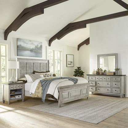 Liberty Furniture - Heartland Optional Queen Panel Bed, Dresser & Mirror, Night Stand - 824-BR-OQPBDMN veiw 1