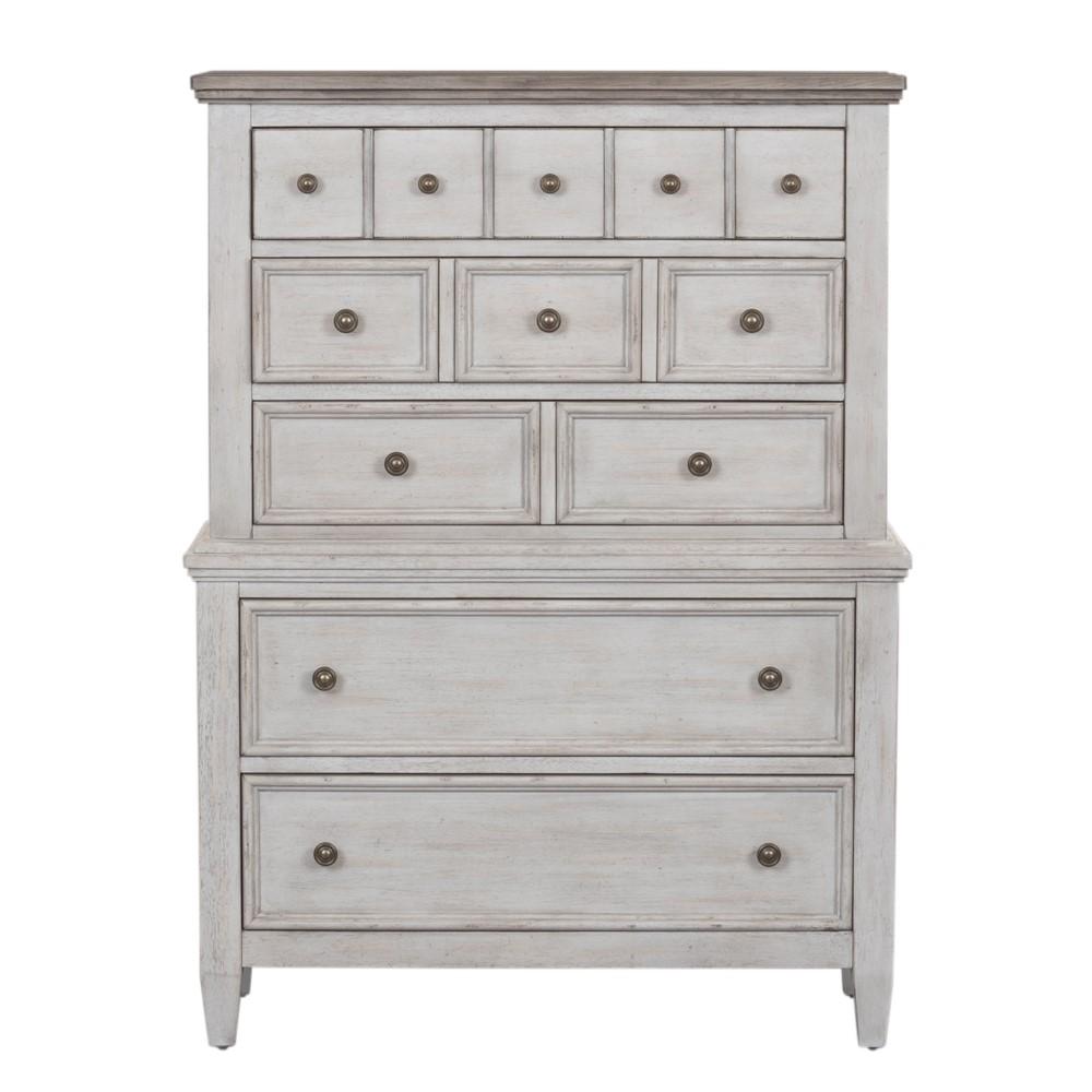 Liberty Furniture - Heartland Queen Panel Bed, Dresser & Mirror, Chest, Night Stand - 824-BR-QPBDMCN veiw 3