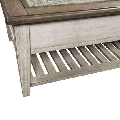 Liberty Furniture - Heartland Rect Ceiling Tile Cocktail Table - 824-OT1010 veiw 4