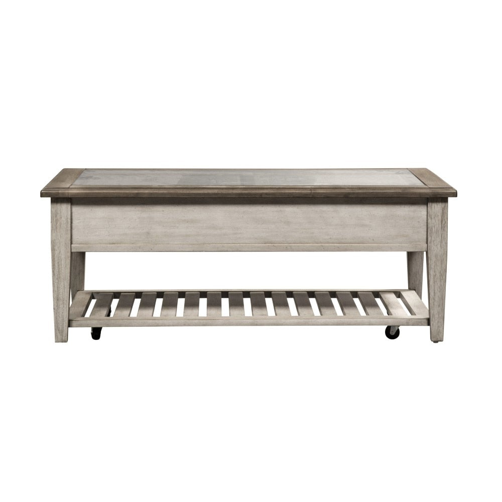 Liberty Furniture - Heartland Rect Ceiling Tile Cocktail Table - 824-OT1010 veiw 5