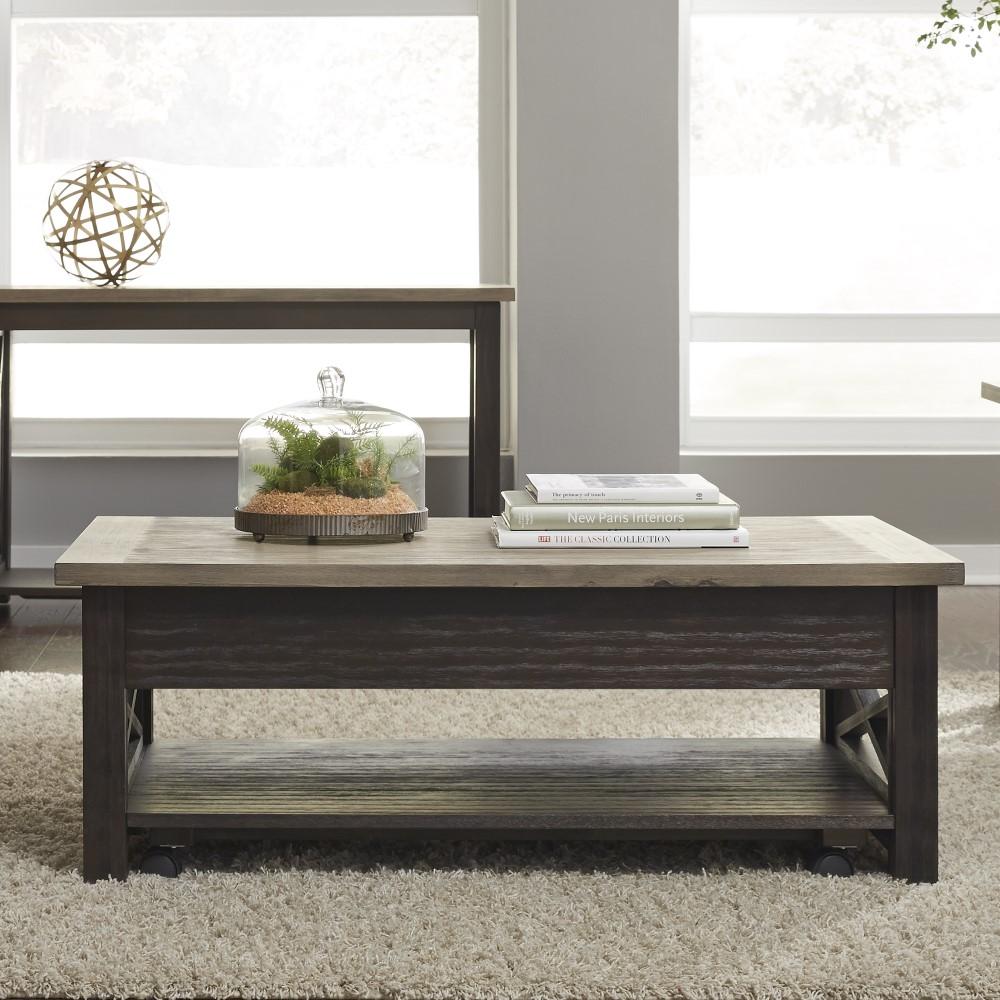 Liberty Furniture - Heatherbrook Lift Top Cocktail Table - 422-OT1011 veiw 2