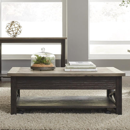 Liberty Furniture - Heatherbrook Lift Top Cocktail Table - 422-OT1011 veiw 2