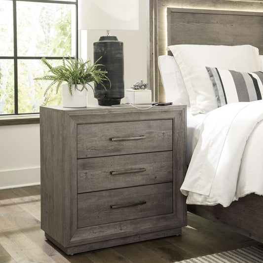 Liberty Furniture - Horizons Bedside Chest w/ Charging Station - 272-BR62 veiw 1
