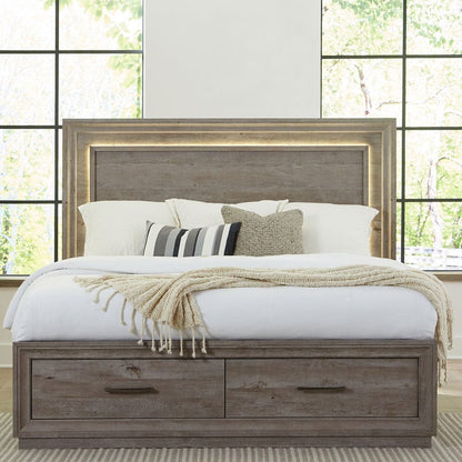 Liberty Furniture - Horizons - King Storage Bed in Gray - 272-BR-KSB view 1