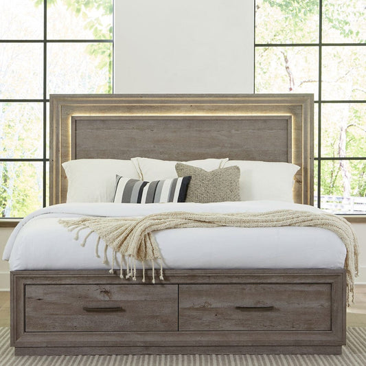 Liberty Furniture - Horizons - King Storage Bed in Gray - 272-BR-KSB view 1