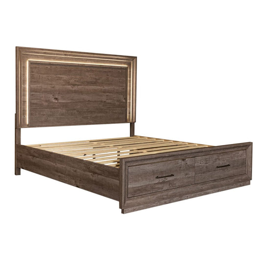 Liberty Furniture - Horizons - King Storage Bed in Gray - 272-BR-KSB view 2