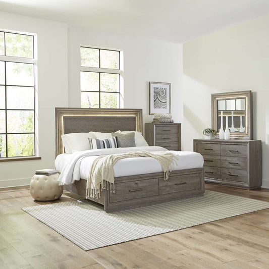 Liberty Furniture - Horizons Queen Storage Bed, Dresser & Mirror, Chest  - 272-BR-QSBDMC veiw 1