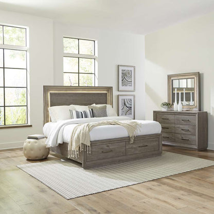 Liberty Furniture - Horizons Queen Storage Bed, Dresser & Mirror  - 272-BR-QSBDM veiw 1