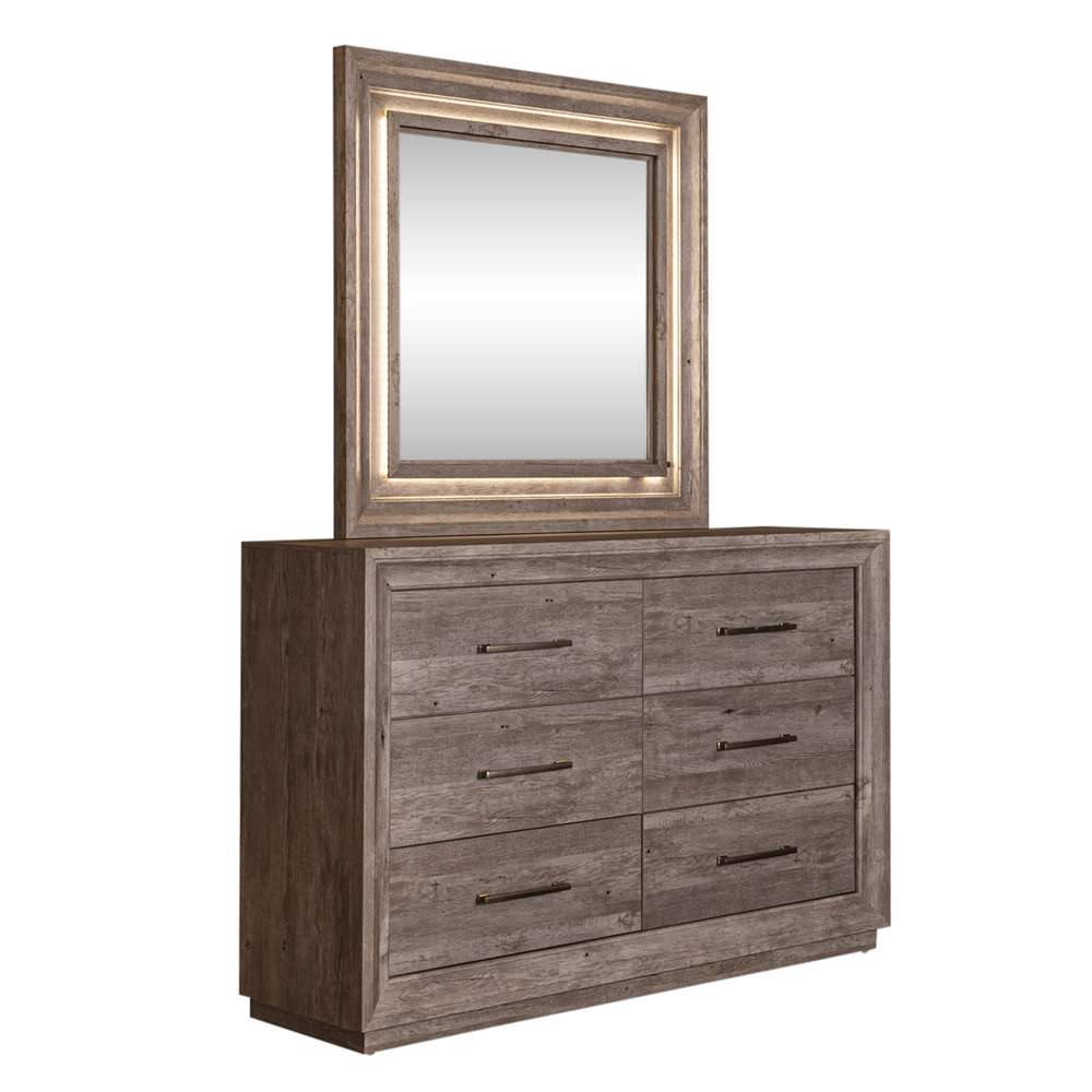 Liberty Furniture - Horizons Queen Storage Bed, Dresser & Mirror  - 272-BR-QSBDM veiw 3