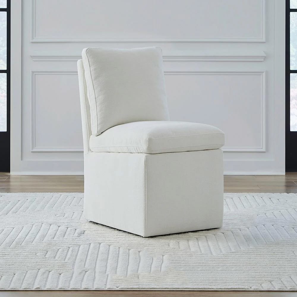 Liberty Furniture - Accent Dining Ivory Accent Dining Chairs - Set of 4 in Ivory, Sapphire, Truffle, & Wicker Fabric - 733-ADCH-IV4PK
