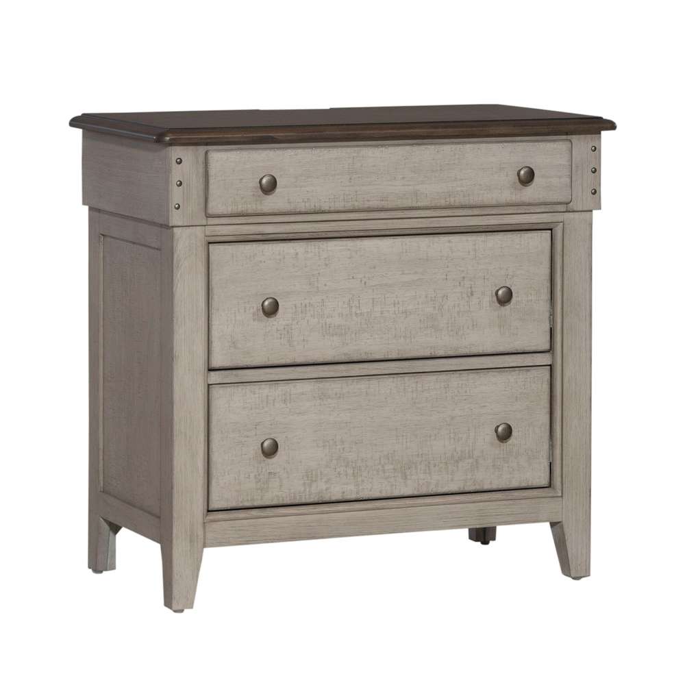 Liberty Furniture - Ivy Hollow 3 Drawer Bedside Chest w/ Charging Station - 457-BR62 veiw 1