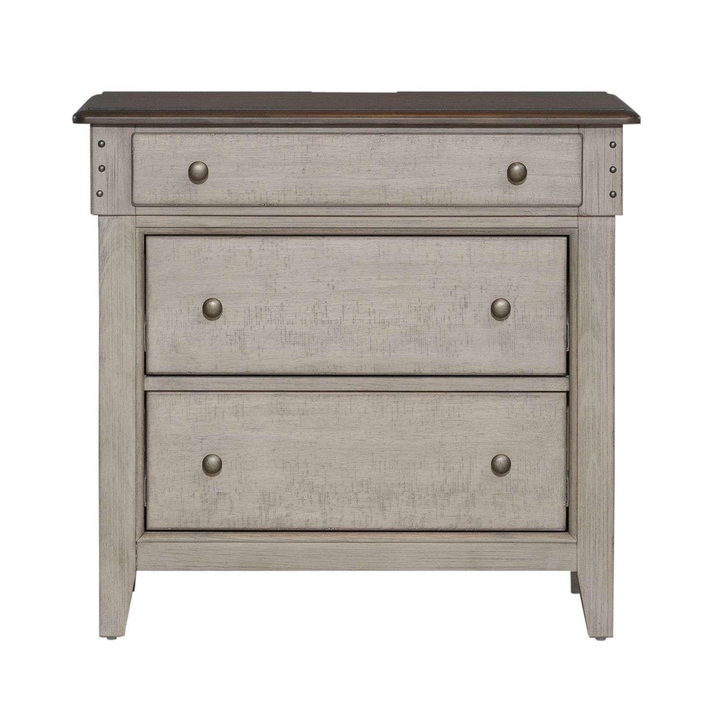 Liberty Furniture - Ivy Hollow 3 Drawer Bedside Chest w/ Charging Station - 457-BR62 veiw 2