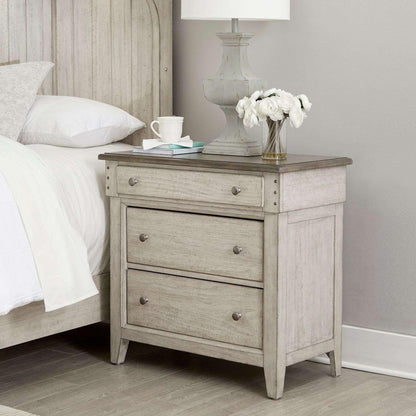 Liberty Furniture - Ivy Hollow 3 Drawer Bedside Chest w/ Charging Station - 457-BR62 veiw 7