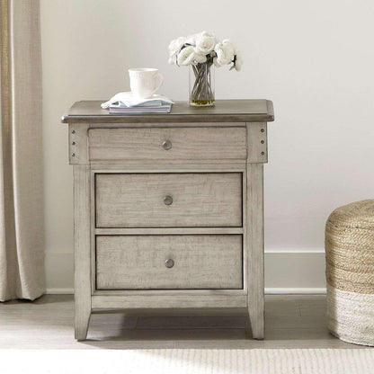 Liberty Furniture - Ivy Hollow 3 Drawer Night Stand w/ Charging Station - 457-BR61 veiw 7