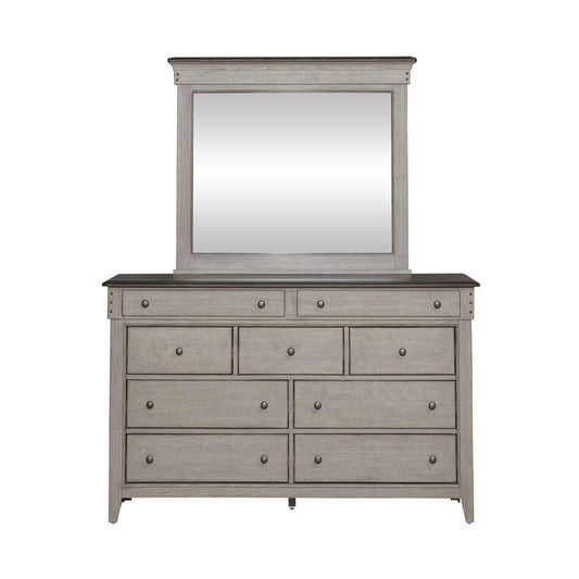 Liberty Furniture - Ivy Hollow Dresser & Mirror  - 457-BR-DM veiw 2