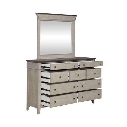 Liberty Furniture - Ivy Hollow Dresser & Mirror  - 457-BR-DM veiw 5