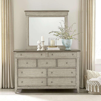 Liberty Furniture - Ivy Hollow Dresser & Mirror  - 457-BR-DM veiw 7