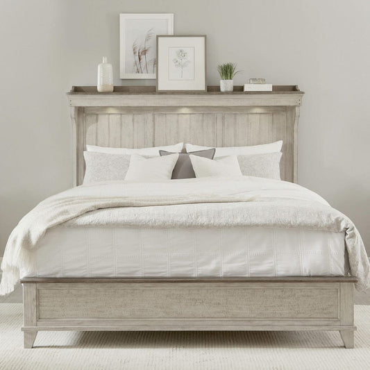 Liberty Furniture - Ivy Hollow - King California Mantle Bed in White - 457-BR-CKM view 1