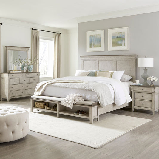 Liberty Furniture - Ivy Hollow King California Storage Bed, Dresser & Mirror, Night Stand - 457-BR-CSBDMN view 1