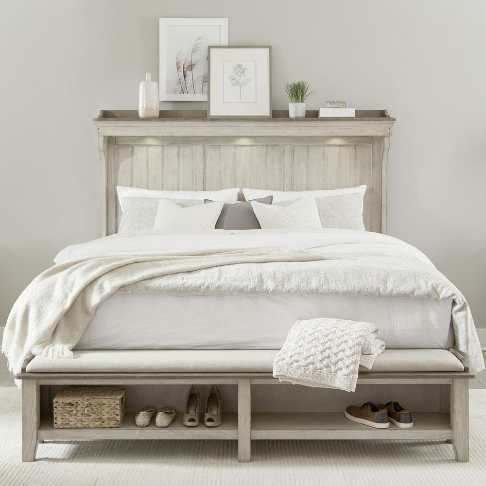 Liberty Furniture - Ivy Hollow King Mantle Storage Bed, 2 Bedside Chests - 457-BR-KMS2BSC view 5
