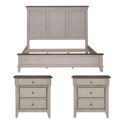 Liberty Furniture - Ivy Hollow King Panel Bed, 2 Nightstands - 457-BR-KPB2NS view 1