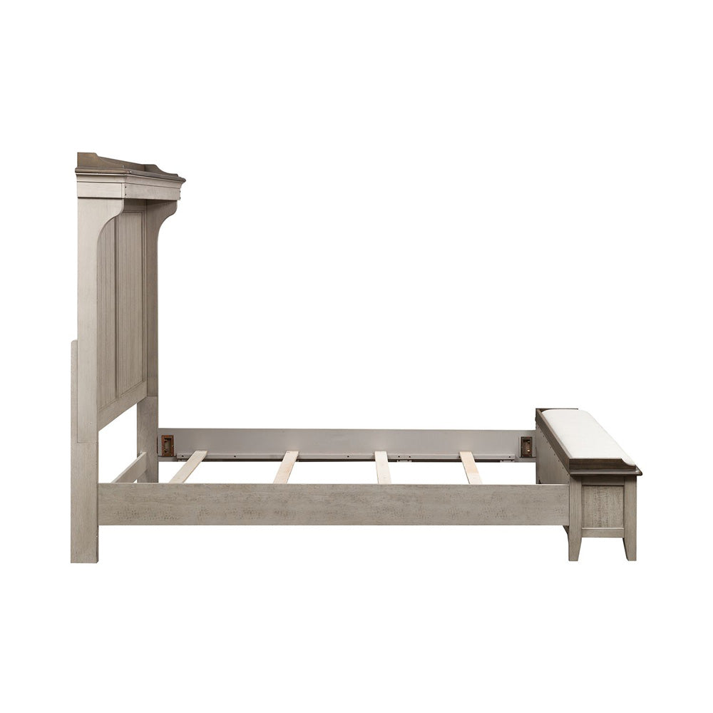 Liberty Furniture - Ivy Hollow Queen Mantle Storage Bed, 2 Bedside Chests - 457-BR-QMS2BSC view 3
