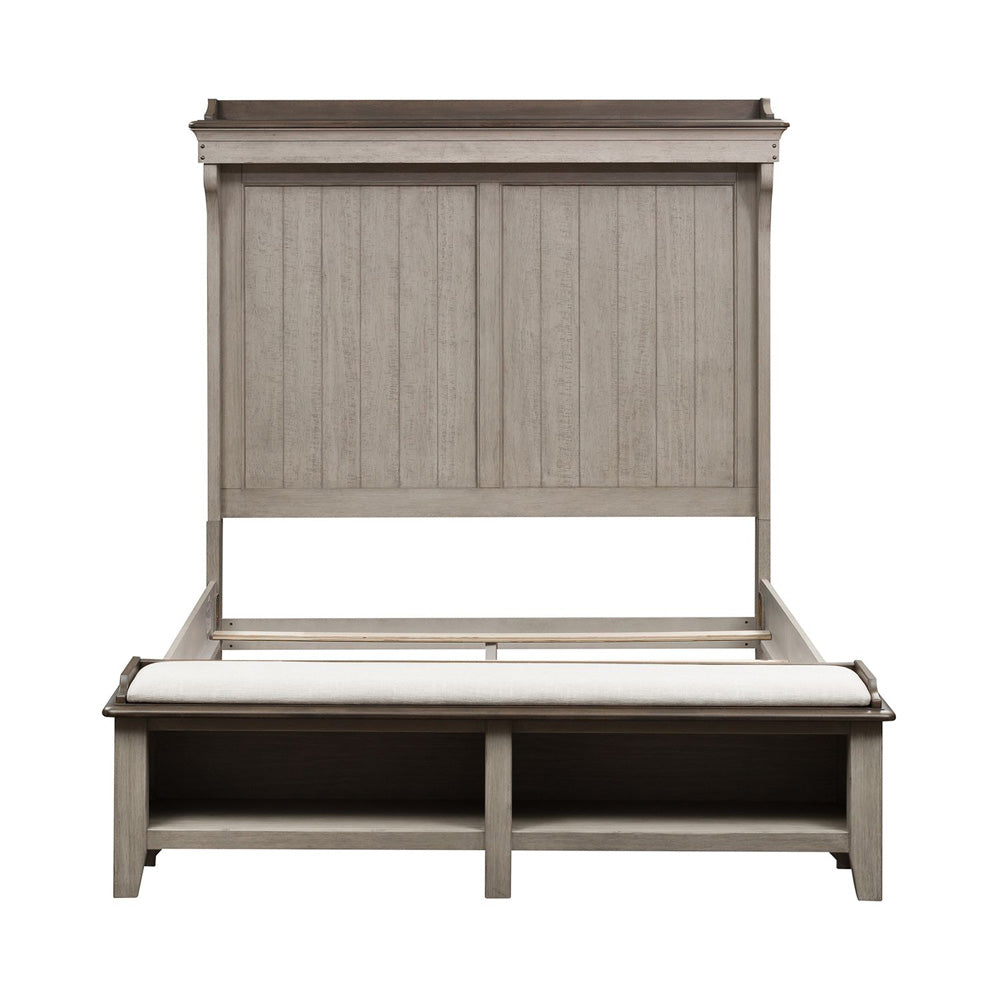 Liberty Furniture - Ivy Hollow Queen Mantle Storage Bed, 2 Nightstands - 457-BR-QMS2NS view 2