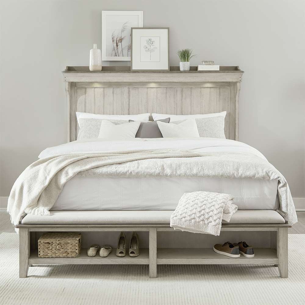Liberty Furniture - Ivy Hollow Queen Mantle Storage Bed  - 457-BR-QMS veiw 1