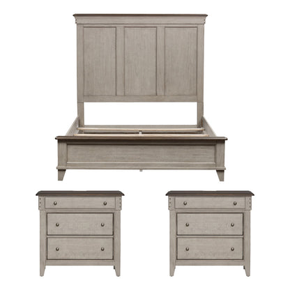 Liberty Furniture - Ivy Hollow Queen Panel Bed, 2 Bedside Chests - 457-BR-QPB2BSC view 1