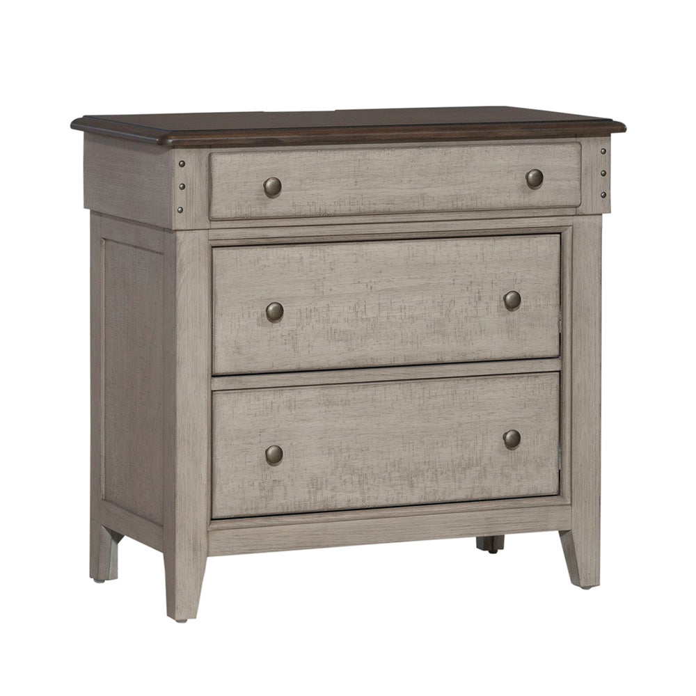 Liberty Furniture - Ivy Hollow Queen Panel Bed, 2 Bedside Chests - 457-BR-QPB2BSC view 6