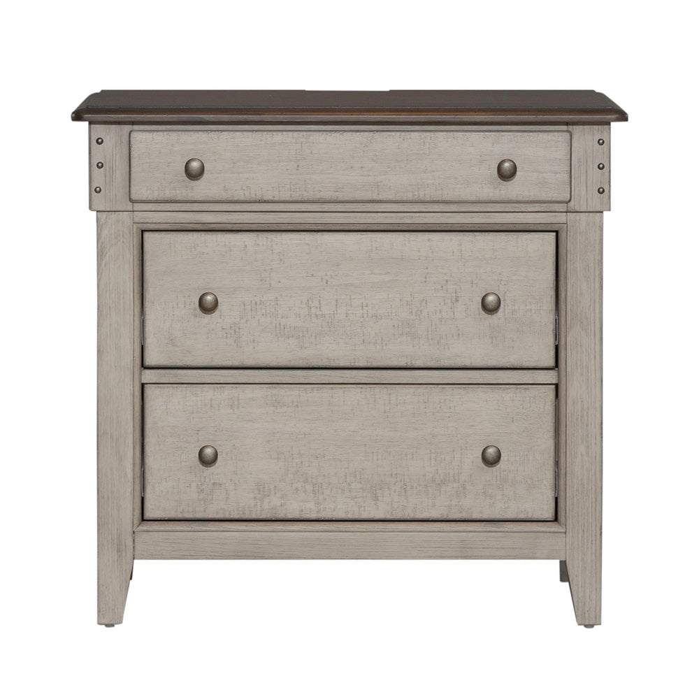 Liberty Furniture - Ivy Hollow Queen Panel Bed, 2 Bedside Chests - 457-BR-QPB2BSC view 7