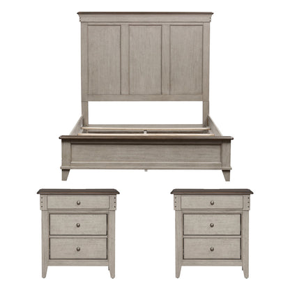 Liberty Furniture - Ivy Hollow Queen Panel Bed, 2 Nightstands - 457-BR-QPB2NS view 1
