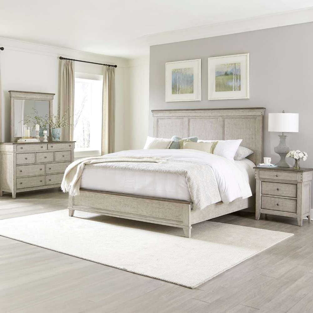 Liberty Furniture - Ivy Hollow Queen Panel Bed, Dresser & Mirror, Night Stand  - 457-BR-QPBDMN veiw 1