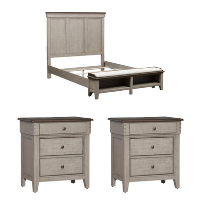 Liberty Furniture - Ivy Hollow Queen Storage Bed, 2 Nightstands - 457-BR-QSB2NS view 1