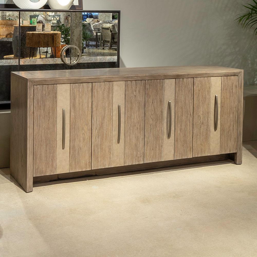 Liberty Furniture - Lafayette 4 Door Accent Cabinet in Weathered Tobacco - 2219-AC1000 veiw 1