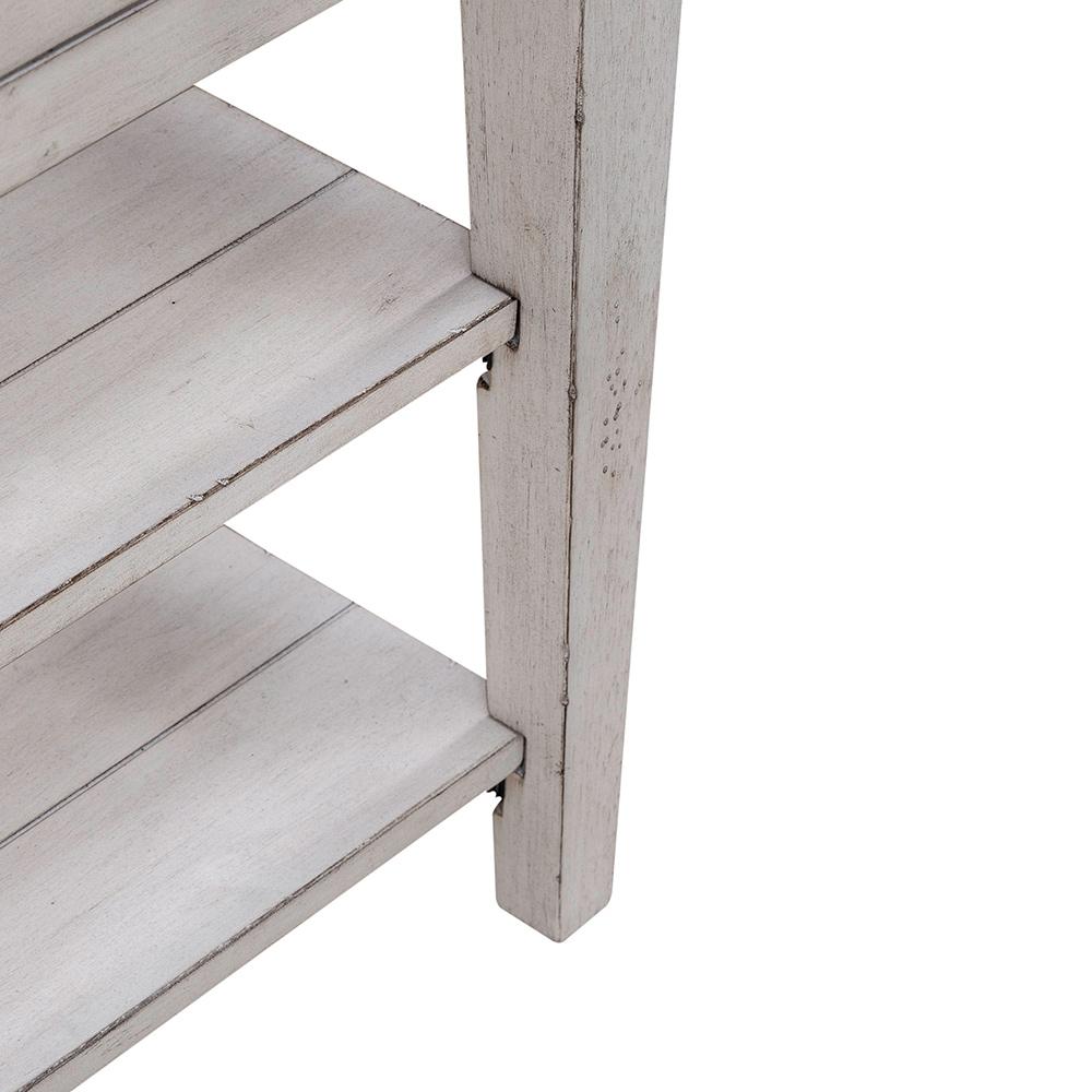 Liberty Furniture - Lake House Chair Side Table in Weathered White - 110W-OT1021 veiw 3