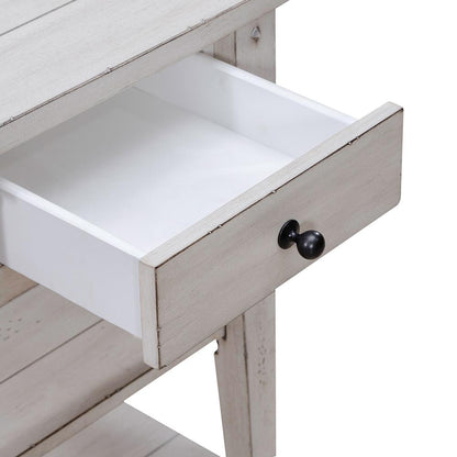 Liberty Furniture - Lake House Chair Side Table in Weathered White - 110W-OT1021 veiw 11