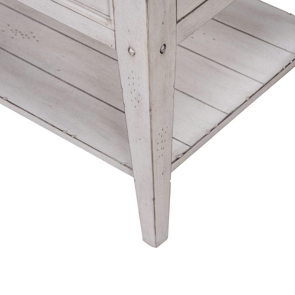 Liberty Furniture - Lake House End Table in Weathered White - 110W-OT1020 veiw 4