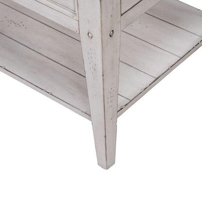 Liberty Furniture - Lake House End Table in Weathered White - 110W-OT1020 veiw 4